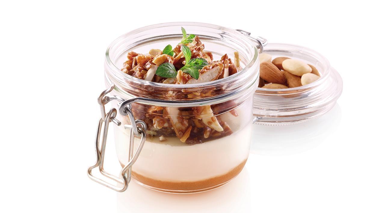 Pudim de Nata com Caramelo e Frutos Secos