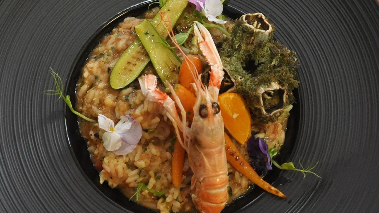 Risotto de Cracas com Espuma do Mar, Restaurante Convés, Açores