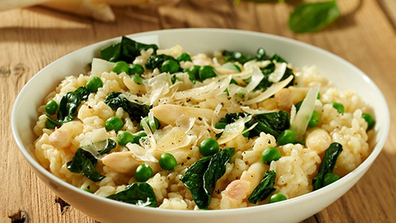 Risotto de Legumes com Parmesão