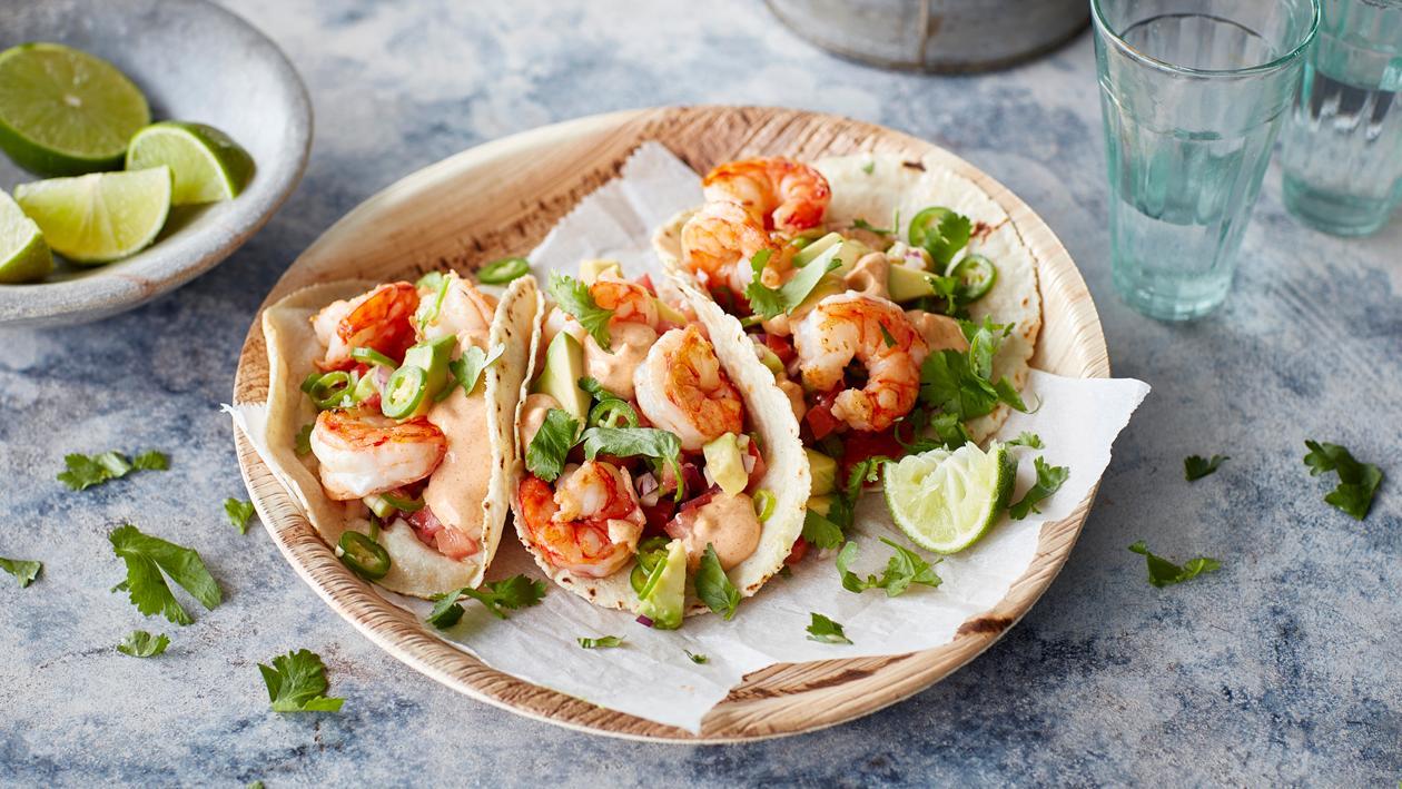 Tacos De Camarao E Abacate Unilever Food Solutions
