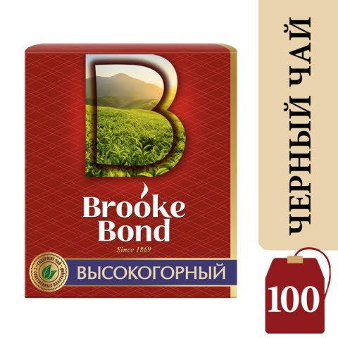 Brooke Bond черный чай Высокогорный в индивидуальных конвертах, 100 шт - Brooke Bond черный чай Высокогорный в индивидуальных конвертах, 100 шт -
