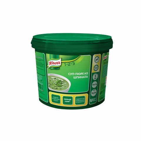 KNORR Суп-пюре из шпината Сухая смесь (1,6кг) -
