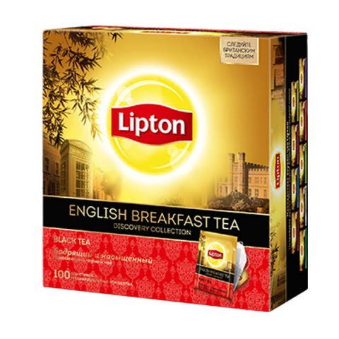 Lipton English Breakfast черный чай в индивидуальных конвертах, 100 шт - Lipton English Breakfast черный чай в индивидуальных конвертах, 100 шт -