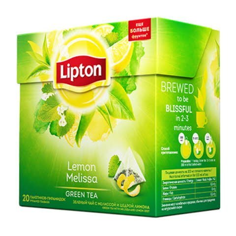 Lipton зеленый чай ароматизированный в пирамидках Lemon Melissa Tea с мелиссой и цедрой лимона, 20 шт - Lipton зеленый чай ароматизированный в пирамидках Lemon Melissa Tea с мелиссой и цедрой лимона, 20 шт -