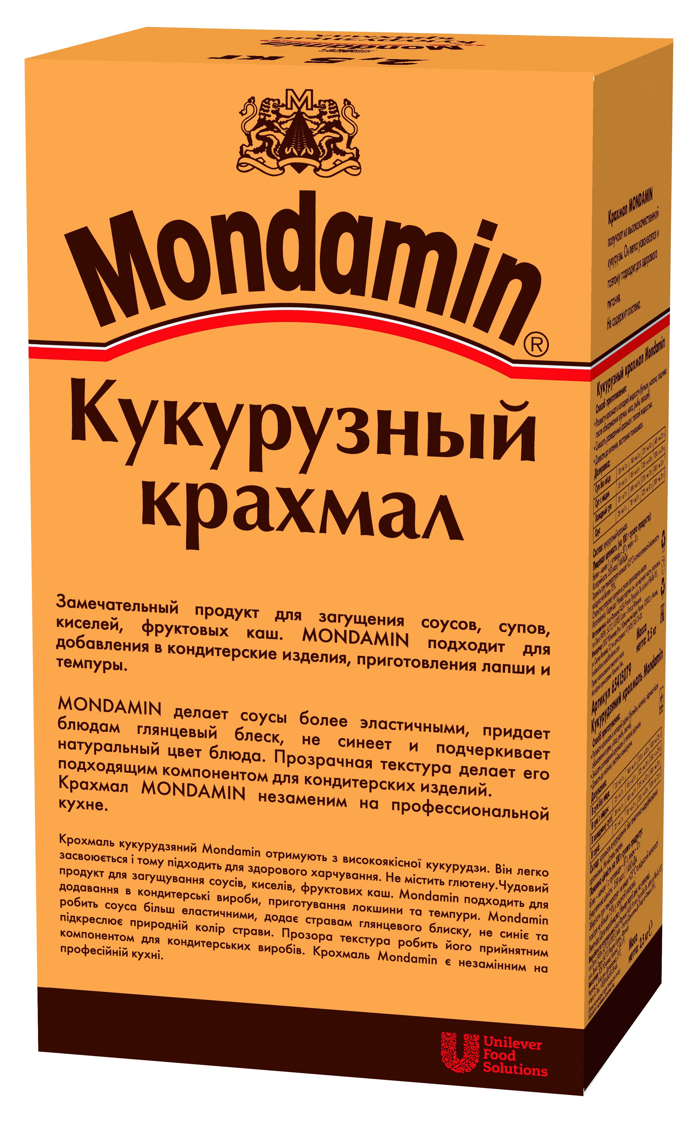 Кукурузный крахмал Мондамин - Кукурузный крахмал Мондамин -
