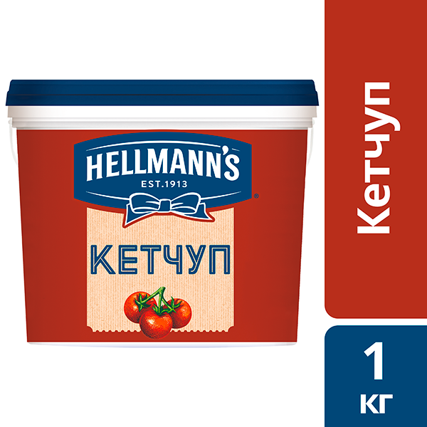 Hellmann's Кетчуп томатный, 1 кг - Unilever Food Solution. Новая линейка соусов Hellmann's Hellmann's Кетчуп томатный, 1 кг - Unilever Food Solution. Новая линейка соусов Hellmann's