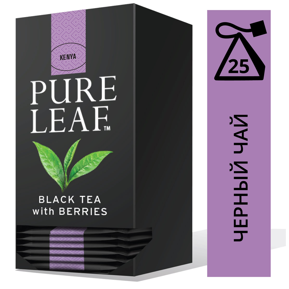 PURE LEAF черный чай в пакетиках Berries (25шт) - Крупнолистовой чай