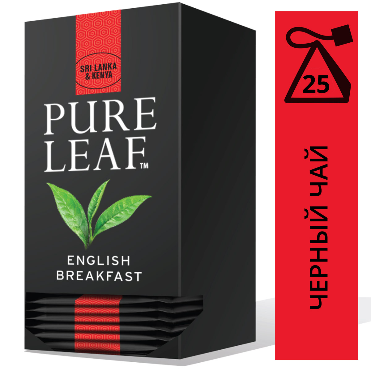 PURE LEAF черный чай в пакетиках English Breakfast (25шт) - Крупнолистовой чай