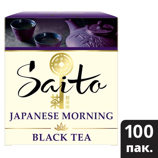 SAITO чай черный в сашетах Japanese Morning (100шт) - Чайная церемония – особый ритуал, который помогает не только насладиться вкусом чая, но и изменить качество восприятия мира вокруг. Открываются чувства, пробуждаются мысли, и мы начинаем замечать больше деталей.