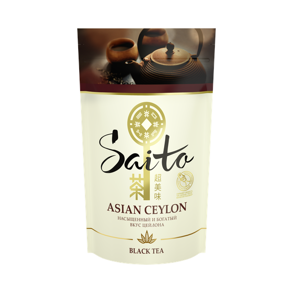 SAITO чай черный листовой Asian Ceylon - Saito чай черный листовой Asian Ceylon 80 гр