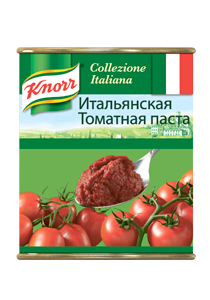 Итальянская томатная паста (0,8кг) - Итальянская томатная паста KNORR – всегда густая консистенция и насыщенный цвет. Итальянская томатная паста (0,8кг) - Итальянская томатная паста KNORR – всегда густая консистенция и насыщенный цвет.