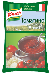 Томатино (3кг) - KNORR Томатино - томатный соус с протертыми томатами. Томатино (3кг) - KNORR Томатино - томатный соус с протертыми томатами.