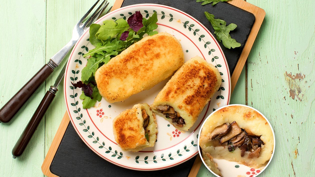 Картофельные зразы с грибами Картофельные зразы с грибами