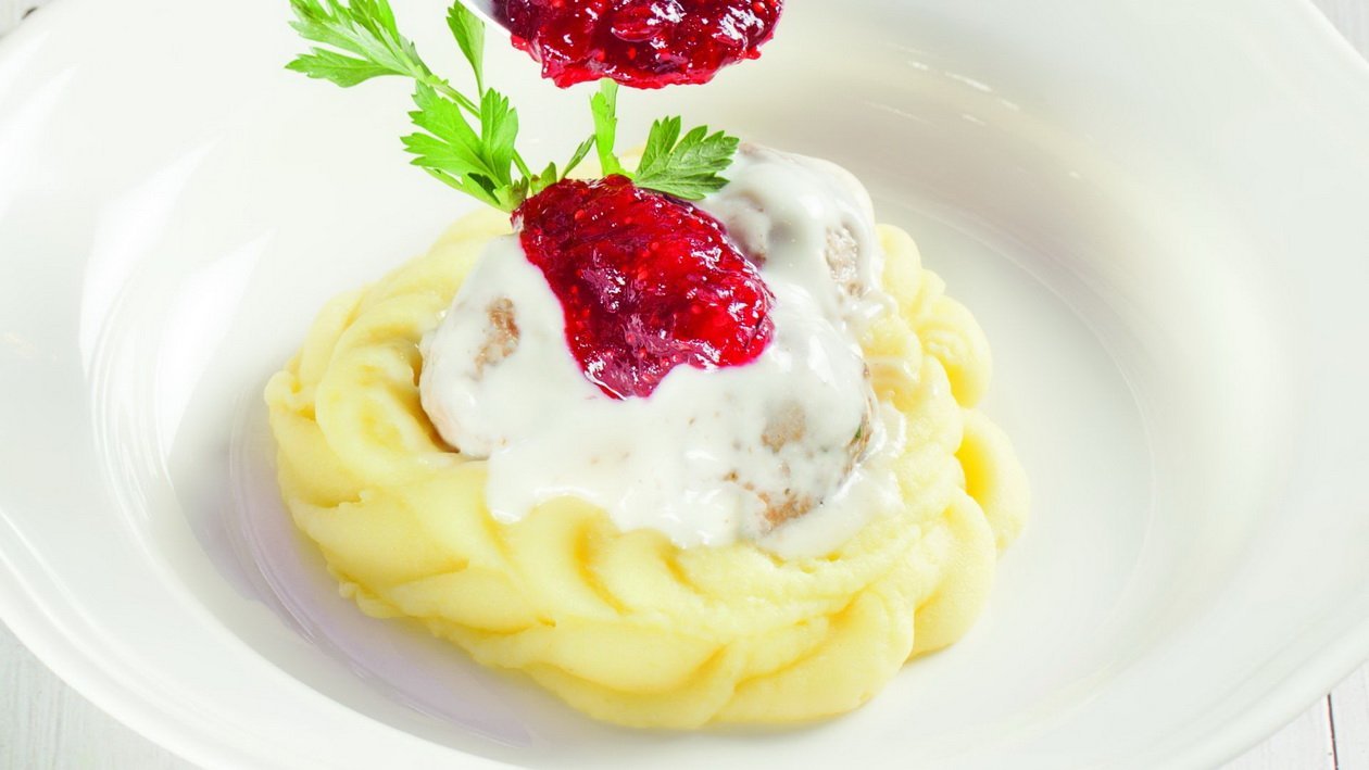 Митболы с картофелем и овощами Митболы с картофелем и овощами
