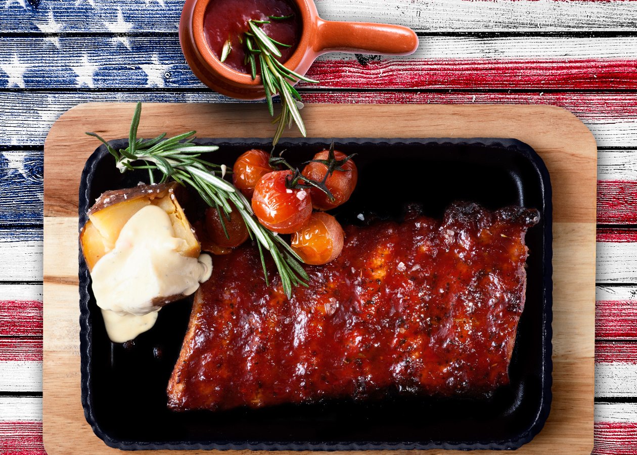 Ребрышки под соусом BBQ Ребрышки под соусом BBQ