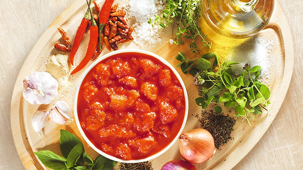 Томатный соус для пиццы с Knorr итальянская томатная паста Томатный соус для пиццы с Knorr итальянская томатная паста