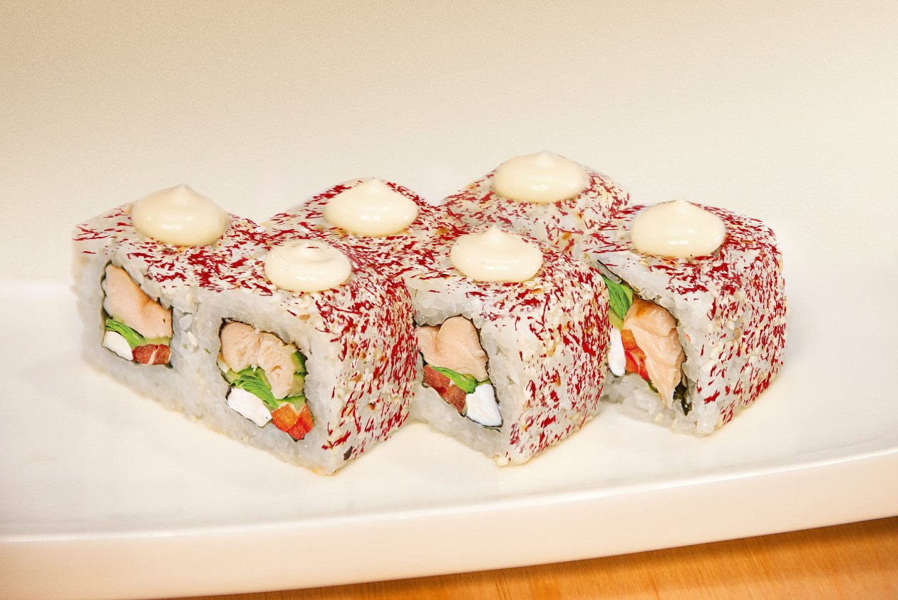 Японские роллы с куриной грудкой Японские роллы с куриной грудкой