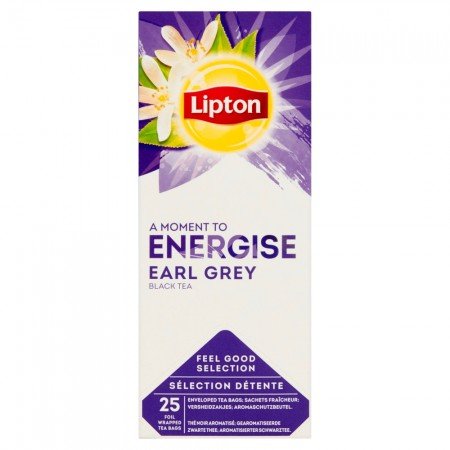 Lipton Earl Grey Чай чорний з ароматом бергамоту 25 пакетиків в сашетах -
