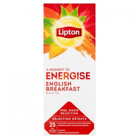 Lipton English Breakfast Чай чорний 25 пакетиків в сашетах -