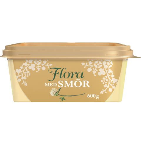 Flora med smör, 12 x 600g - Flora med smör, 12 x 600g -
