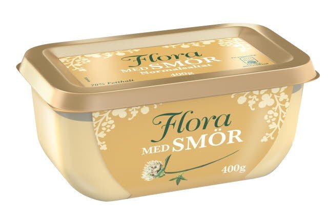 Flora med smör, 16 x 400g - Flora med smör, 16 x 400g -