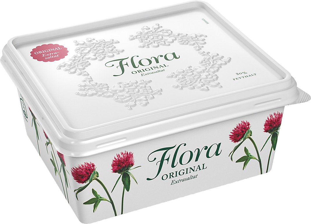 Flora Smörgåsmargarin extrasaltat 12 x 600 g - Flora Smörgåsmargarin extrasaltat 12 x 600 g -