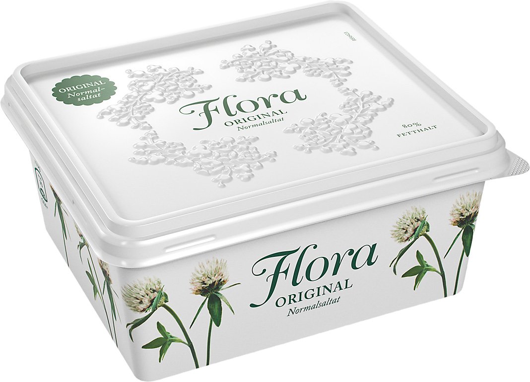 Flora Smörgåsmargarin normalsaltat 12 x 600 g - Flora Smörgåsmargarin normalsaltat 12 x 600 g -