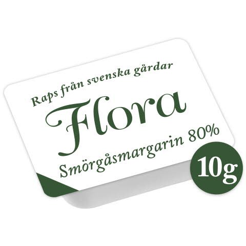 Flora Smörgåsmargarin, portion 200 x 10 g - Flora Smörgåsmargarin, portion 200 x 10 g -