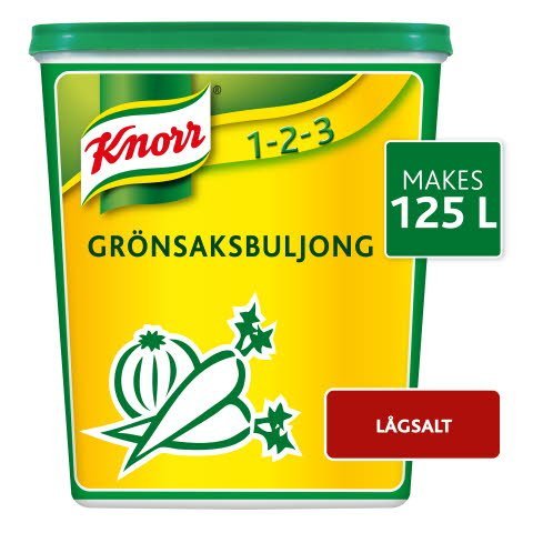 Knorr Grönsaksbuljong, lågsalt, pulver 3 x 1 kg - Knorr Grönsaksbuljong, lågsalt, pulver 3 x 1 kg -