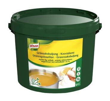 Knorr Grönsaksbuljong, mycket låg salthalt <0,1% 1 x 5 kg - Knorr Grönsaksbuljong, mycket låg salthalt <0,1% 1 x 5 kg -