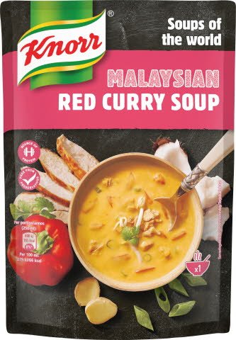 Knorr Red Curry Soup, 6 x 390 g -