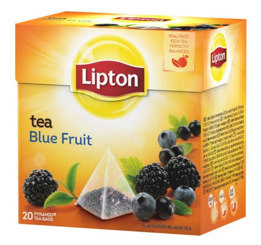 Lipton Blue Fruit Tea, pyramid (utan kuvert) 12 x 20 påsar - Lipton Blue Fruit Tea, pyramid (utan kuvert) 12 x 20 påsar -