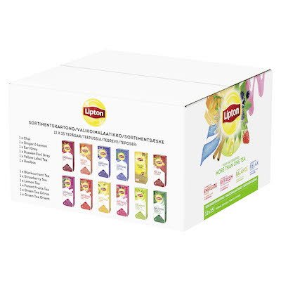 Lipton Classic Te Sortimentskartong 12 x 25 påsar -