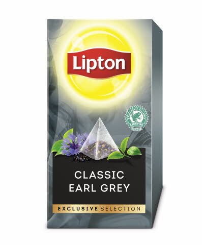 Lipton Earl Grey Tea, pyramid 6 x 25 påsar -