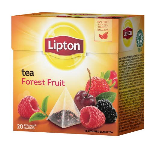 Lipton Forest Fruit Tea, pyramid (utan kuvert) 12 x 20 påsar - Lipton Forest Fruit Tea, pyramid (utan kuvert) 12 x 20 påsar -