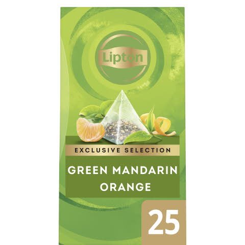 Lipton Green Tea Mandarin Orange, pyramid 6 x 25 påsar -