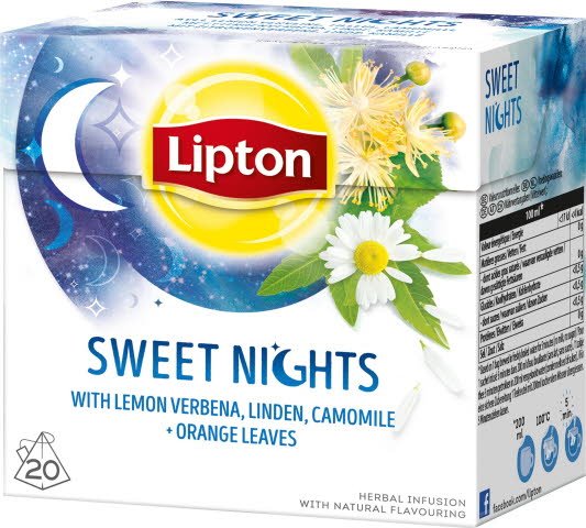 Lipton Herbal Infusion Sweet Night 12x20 påsar - Lipton Herbal Infusion Sweet Night 12x20 påsar -