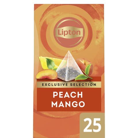 Lipton Peach Mango, pyramid 6 x 25 påsar -