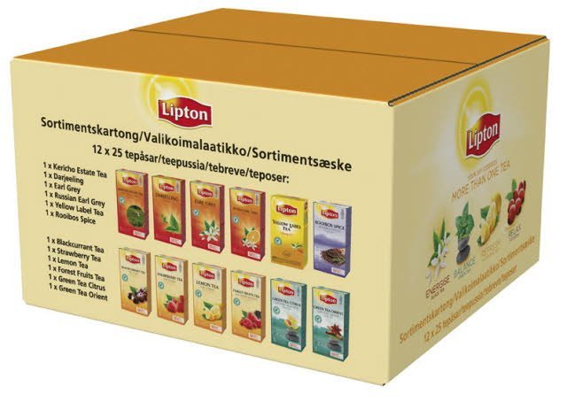 Lipton Professional Te Sortimentskartong 12 x 25 påsar - Lipton Professional Te Sortimentskartong 12 x 25 påsar -
