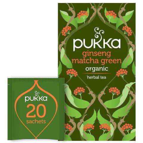 Pukka Grönt te Ginseng Matcha Green EKO 4 x 20 p -