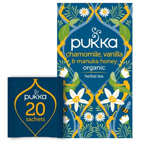 Pukka Örtte Chamomile, Vanilla & Manuka Honey EKO 4 x 20 p -
