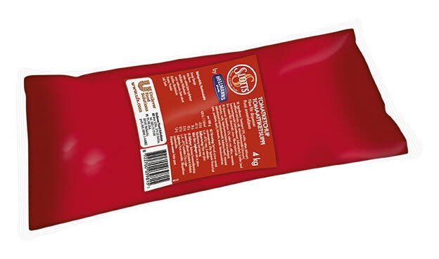 SLOTTS Ketchup Påse för dispenser 3 x 4 kg - SLOTTS Ketchup Påse för dispenser 3 x 4 kg -