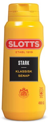 SLOTTS Senap Stark flaska 12 x 490 g - SLOTTS Senap Stark flaska 12 x 490 g -