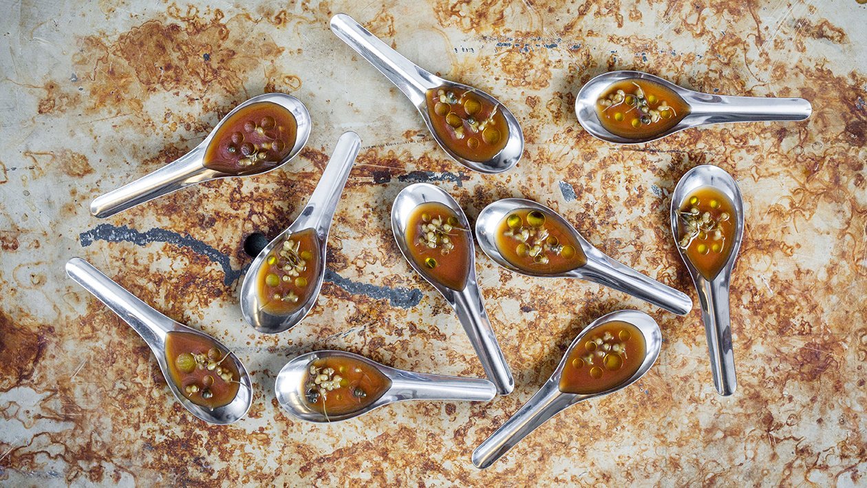 Demi-Glace smaksatt med ramslök Demi-Glace smaksatt med ramslök
