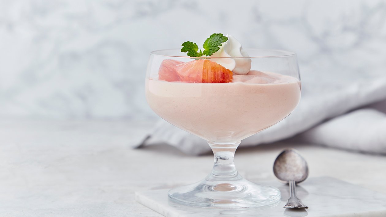 Enkel blodapelsin mousse Enkel blodapelsin mousse