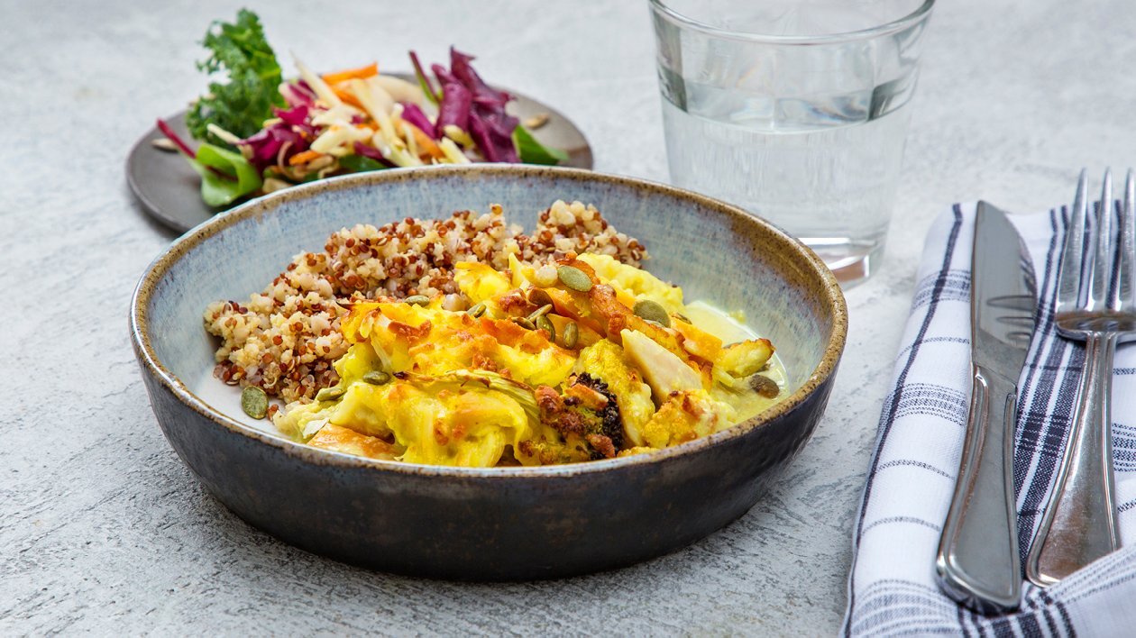 Kyckling med curry och blomkål Kyckling med curry och blomkål
