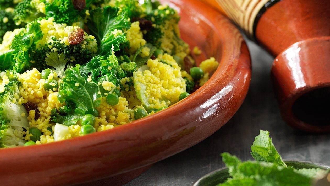 Nordafrikansk grön couscous Nordafrikansk grön couscous