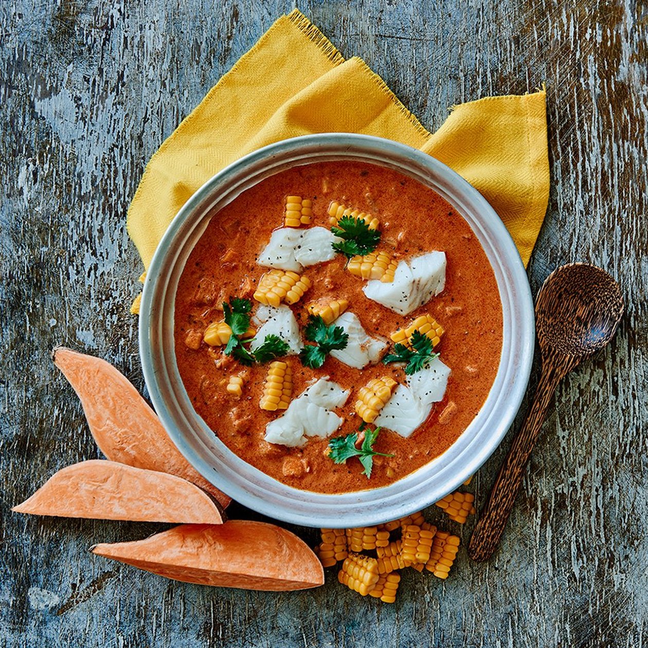 Peruansk fisk chowder Peruansk fisk chowder