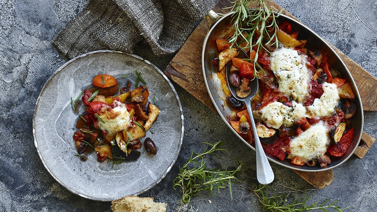 Ratatouille med getost Ratatouille med getost