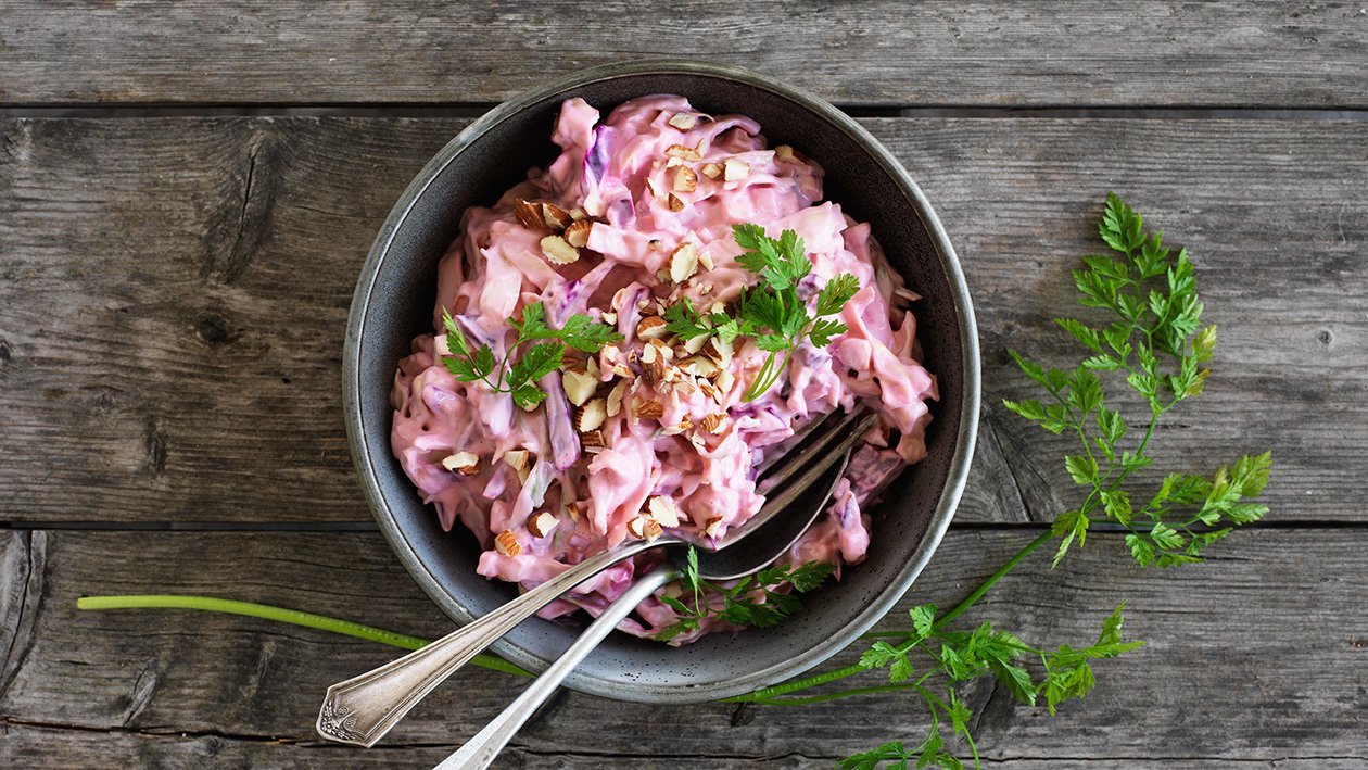 Sallad på spetskål och rödbetor Sallad på spetskål och rödbetor